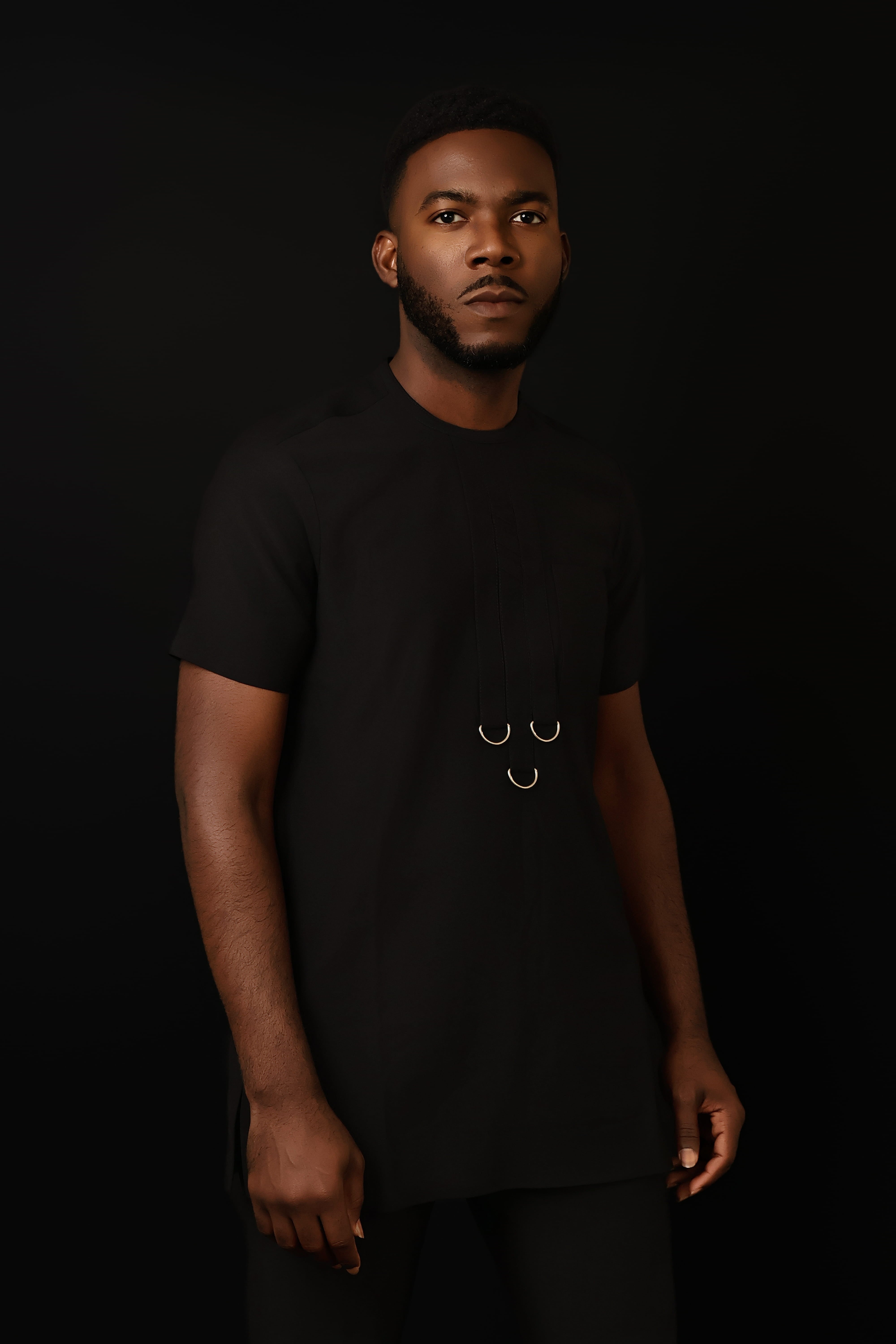 The Noir Essence – Modern African Men’s Two-Piece Set | Richfabrik