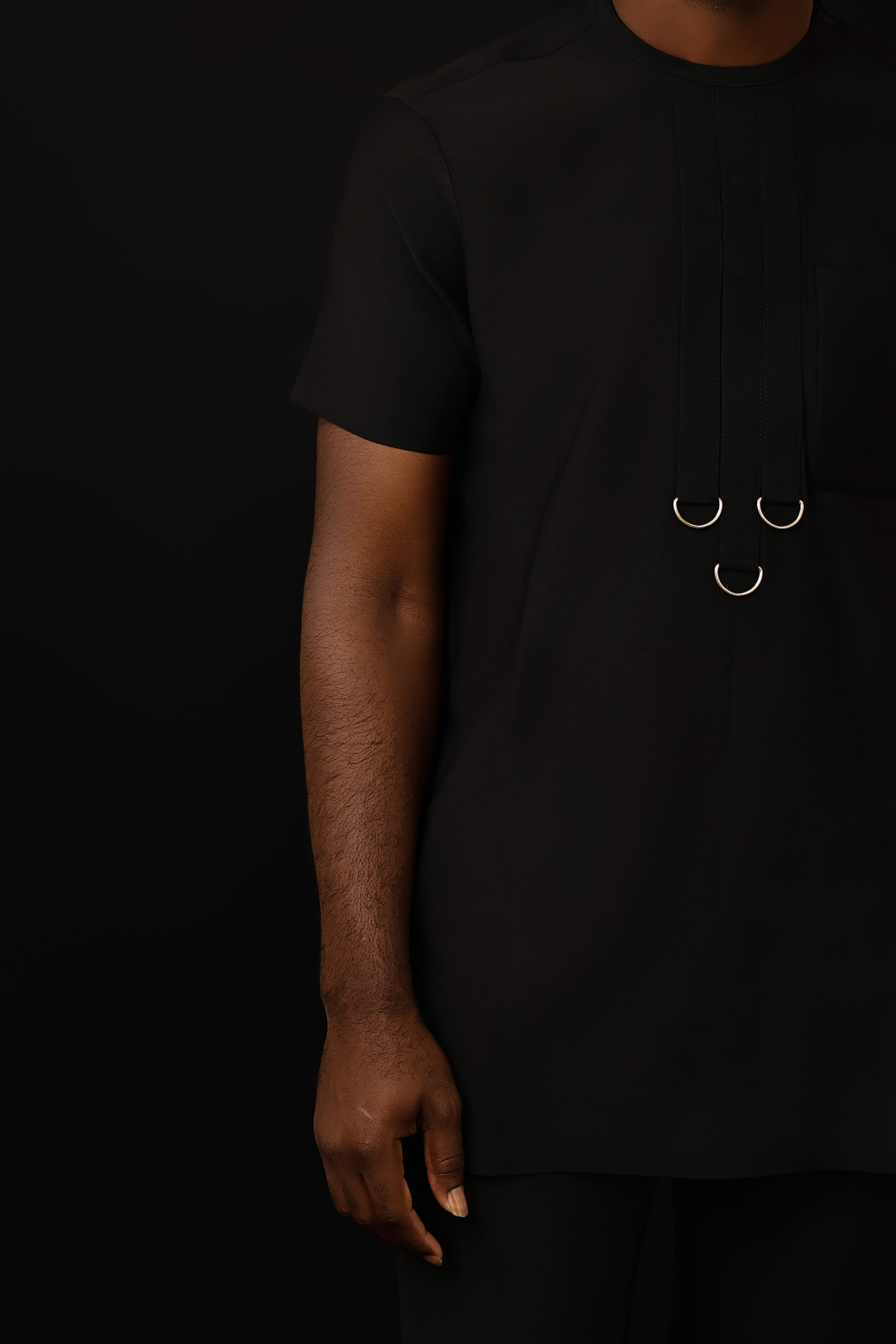 The Noir Essence – Modern African Men’s Two-Piece Set | Richfabrik