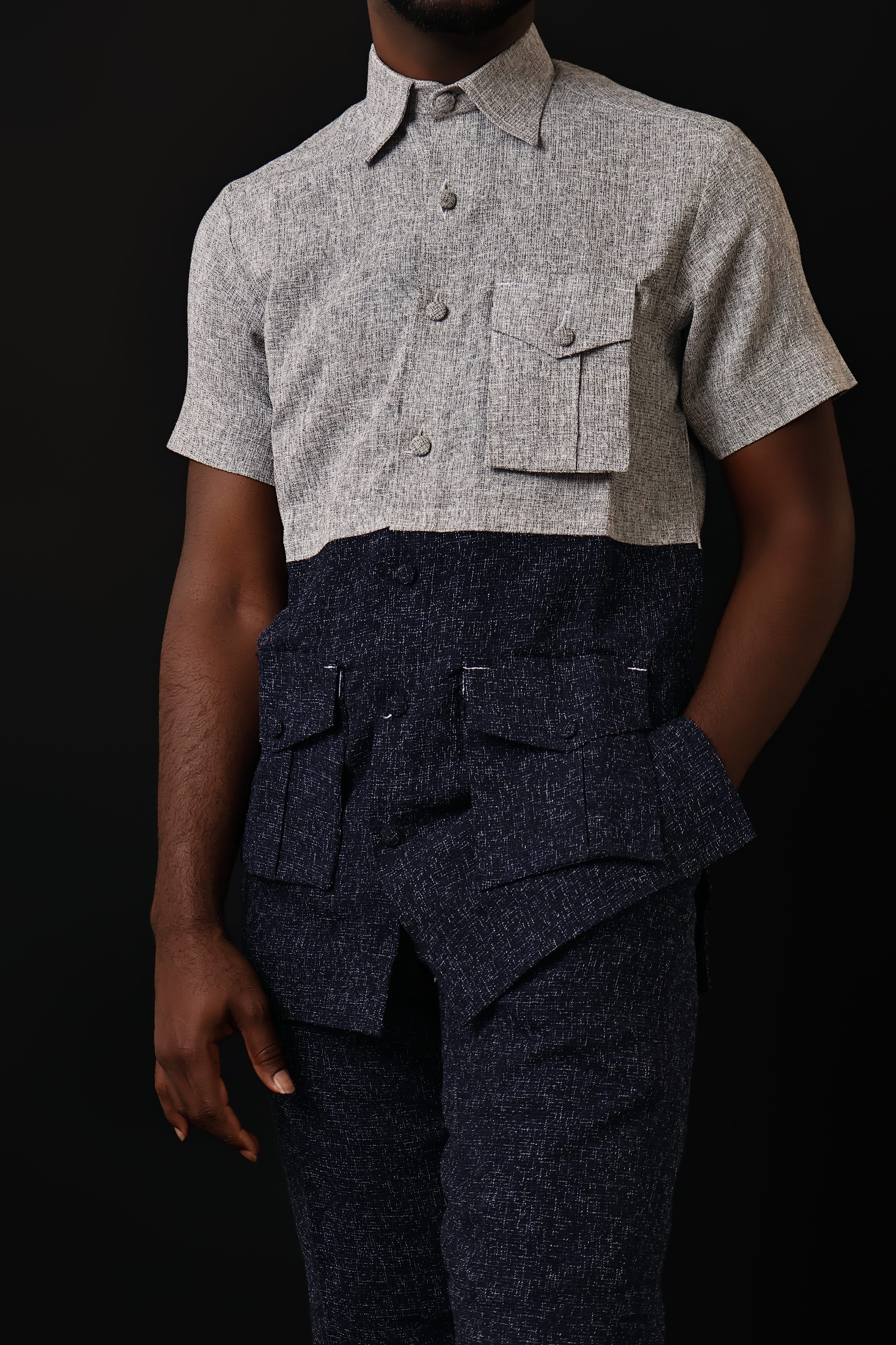 The Executive Divide – Modern African Men’s Two-Piece Outfit | Richfabrik