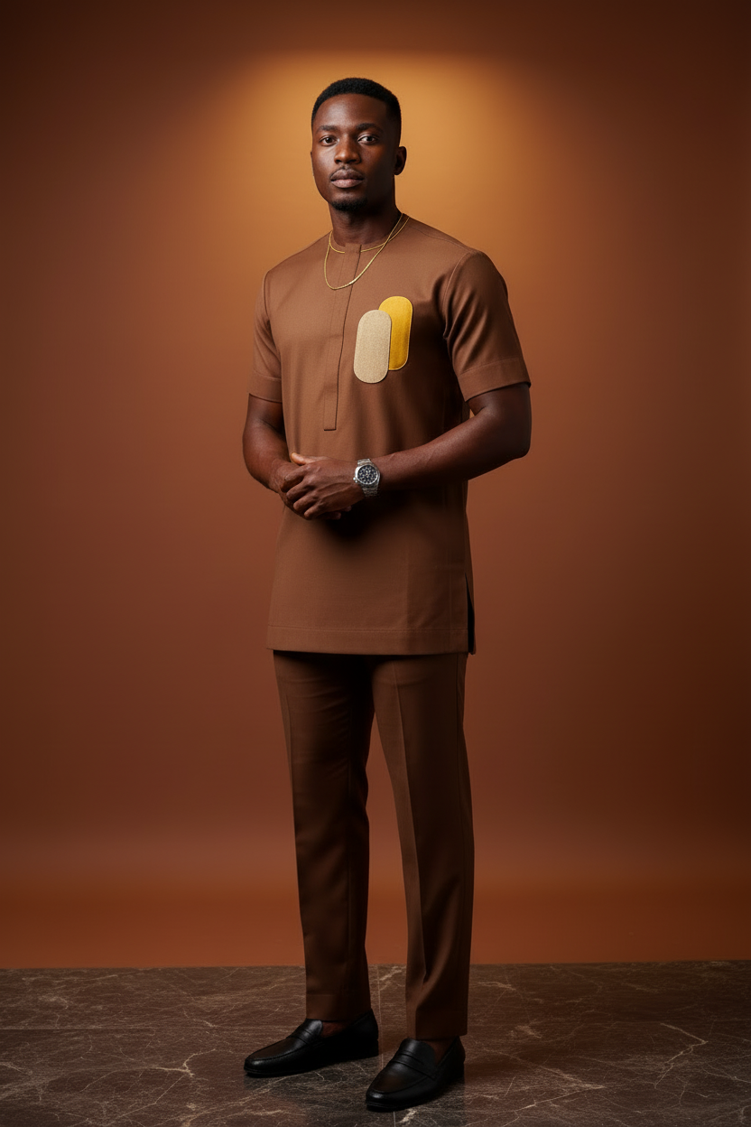 Brown Senator Set - Full Body Front